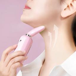 Massageador Aparelho De Beleza Para Pescoço Facial Com Vibração de Ondas Luminosas Anti-Rugas - Image 6