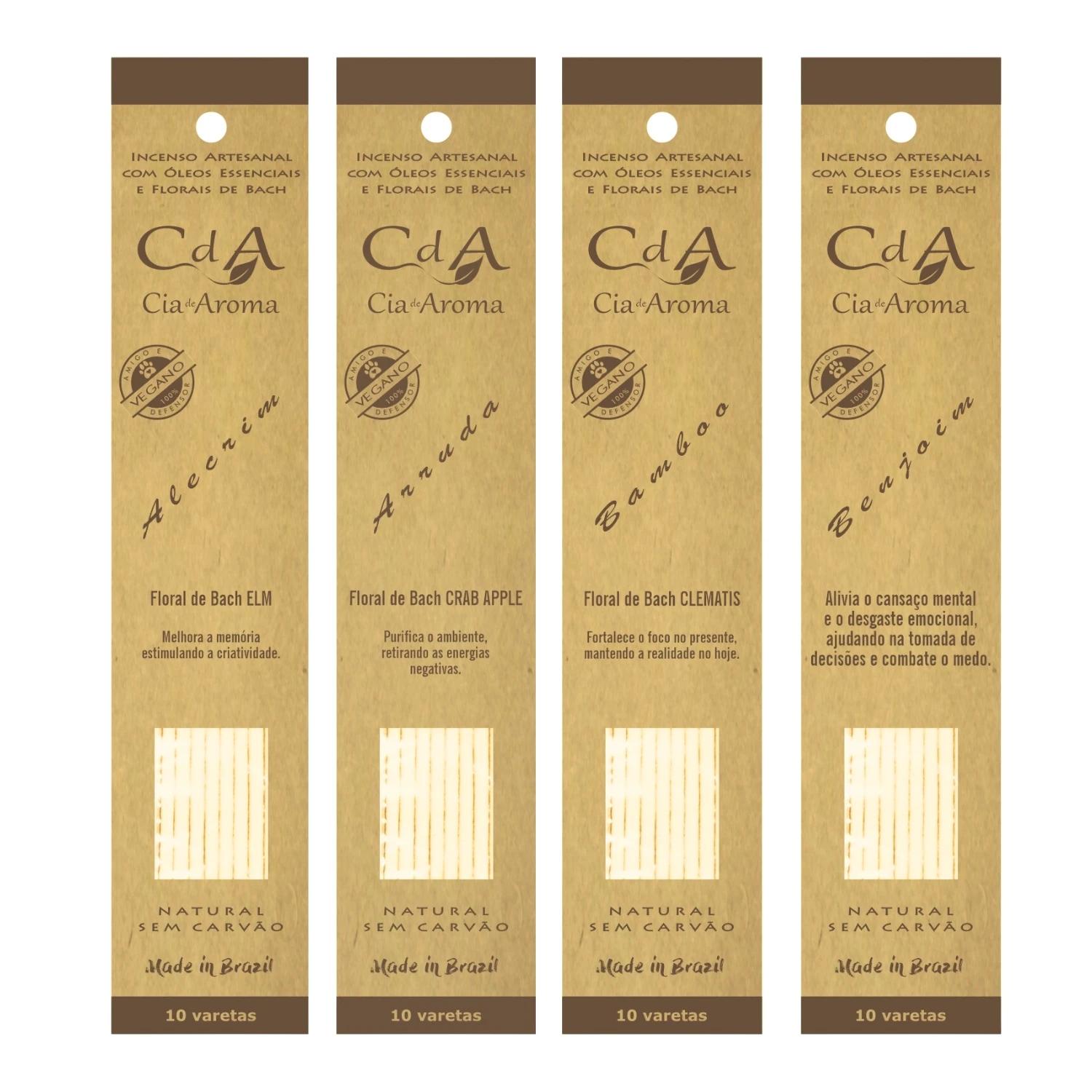 Incenso Natural Aroma Aromaterapia Kit, com Florais de Jazz Artesanal, com 03 unidades - Image 1