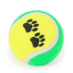 Conjunto com 3 bolinhas de brincar cães e gatos Brinquedos interativos divertidos para pet Bolinha de tenis colorida - Image 3