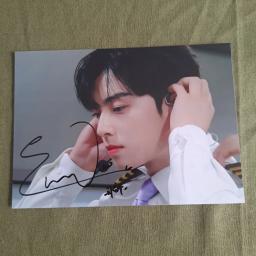 Foto autografada cha eunwoo 5*7 tamanhos 012021 assinado à mão - Image 4