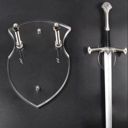 Parede montado Sword Cards, Black Sword Stand, Cartão acrílico, Display Card, Escudo com Hardwar - Image 6