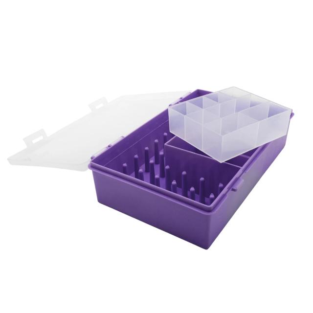 Organizador Roxo para Acessórios de Costura - Armazenamento DIY para Artesanato e Needlework 2868-4