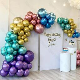 Balões metálicos para festa de aniversário, balões de metal, azul, vermelho, cromo, prata, rosa, ouro, Baby Shower, Decorações de casamento, 10 PCs, 20 PCs, 30PCs - Image 3