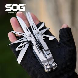SOG PowerPint Multiferramenta tática 18 em 1 com alicate dobrável e faca - Equipamento EDC compacto para acampamento ao ar livre, sobrevivência e caminhada - Image 1