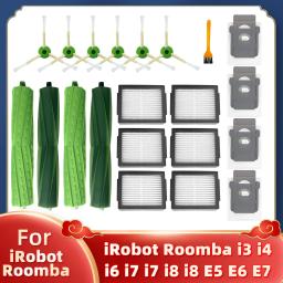 Adequado para peças principais de escova lateral, filtro e saco de poeira para aspirador de pó robô iRobot Roomba i3, i3+, i4, i6, i6+, i7, i7+, i8, i8+, E5, E6, E7. - Image 1