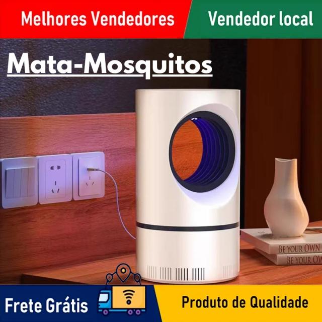 Luminária Armadilha Mosquito USB SKYTUR com 6 LEDs UV - Eficiente, Silenciosa e Portátil para Uso Doméstico com Envio Rápido