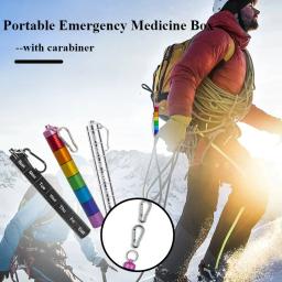 Caixa de comprimidos portátil de liga de alumínio, selada à prova d'água, 7 dias, 7 grades, organizador, tablet para viagens, medicina, vitamina, óleos de peixe - Image 3