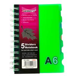 Caderno de Anotações com 5 Divisórias 110 Folhas Colorido - Image 2