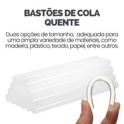 Pistola De Cola Quente Bivolt (110v e 220v) Pequena Ou Grande Com Bastões De Cola - Escolha Seu Kit - Image 3