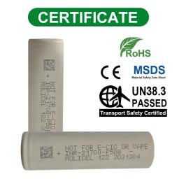 Novidades Bateria recarregável de íon de lítio Molicel INR-21700 P50B 60A - Image 4