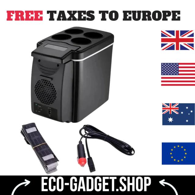 Mini Refrigerador Portátil para Carro 6L 12V - Refrigeração e Aquecimento em um Só Dispositivo