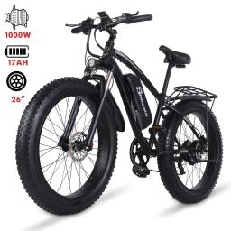 MX02S bicicleta elétrica para homens, pneu gordo E-bike, bateria de lítio, 26 in, 48V, 1000W, 17Ah, adulto - Image 3