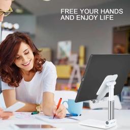 PROMOÇÃO！Atualizar！Suporte Para Celular e Tablet Dobrável Portátil Ajustável Apoio Mesa - Image 4