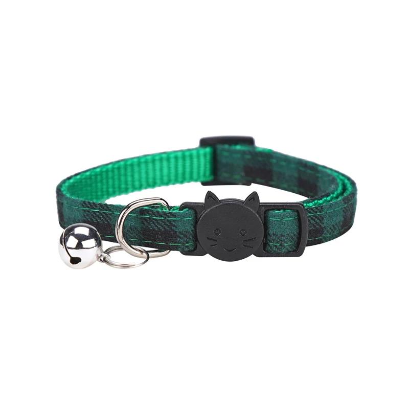 Moda xadrez cão gato arco colar com sinos ajustável acessórios para animais de estimação gatos gotas sphynx katten coleiras maschas suprimentos - Image 1