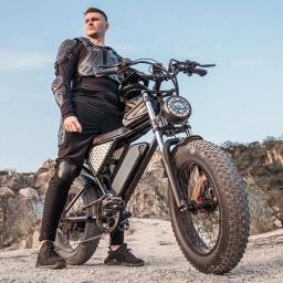 Bicicleta de sujeira elétrica com bateria removível Motocicleta Fat Tire Ebike, 25 30 35MPH, 48V, 15 20AH,52V, 40AH, Max 50-180Miles, 20 "Fat Tire, 2025, 2025 - Image 5