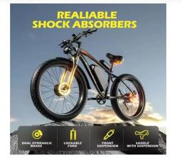 Bicicleta elétrica para adultos, motor duplo E-Bikes, pneu gordo 26x4.0, todo o terreno, pico 2000W, 2500W, 23Ah, 35MPH, novo, 2024 - Image 3