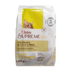 Ração Quatree Supreme Gatos Castrados  Sabor Frango e Batata Doce - 1,01kg - Image 1