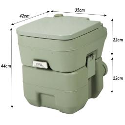 Vaso Sanitário Portátil 20 Litros Assento Banheiro Químico Camping Ideal Para Uso em Motor Homes, Barcos, e Eventos GT932 - Image 2