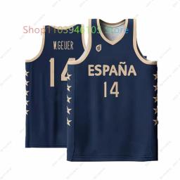 Camisas de basquete masculinas e femininas da Espanha, camisas de treinamento esportivo extragrandes, camisa sem mangas, tops de secagem rápida, fãs, crianças, novos - Image 2