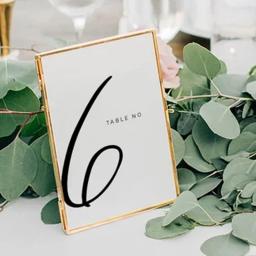 Cartões de mesa simples cartões de mesa de mesa de casamento romântico número de mesa elegante cartões de assento - Image 2