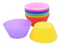 Forma De Silicone Para Cupcake Bolo E Muffin Assadeira Antiaderente Com 12 Cavidades Durável E Flexível Ideal Para Confeitaria - Image 3