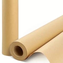 Material reciclado Rolo de papel Kraft, Adequado para o Transporte, Embrulho e Artesanato, Papel de embrulho Postal, DIY - Image 1