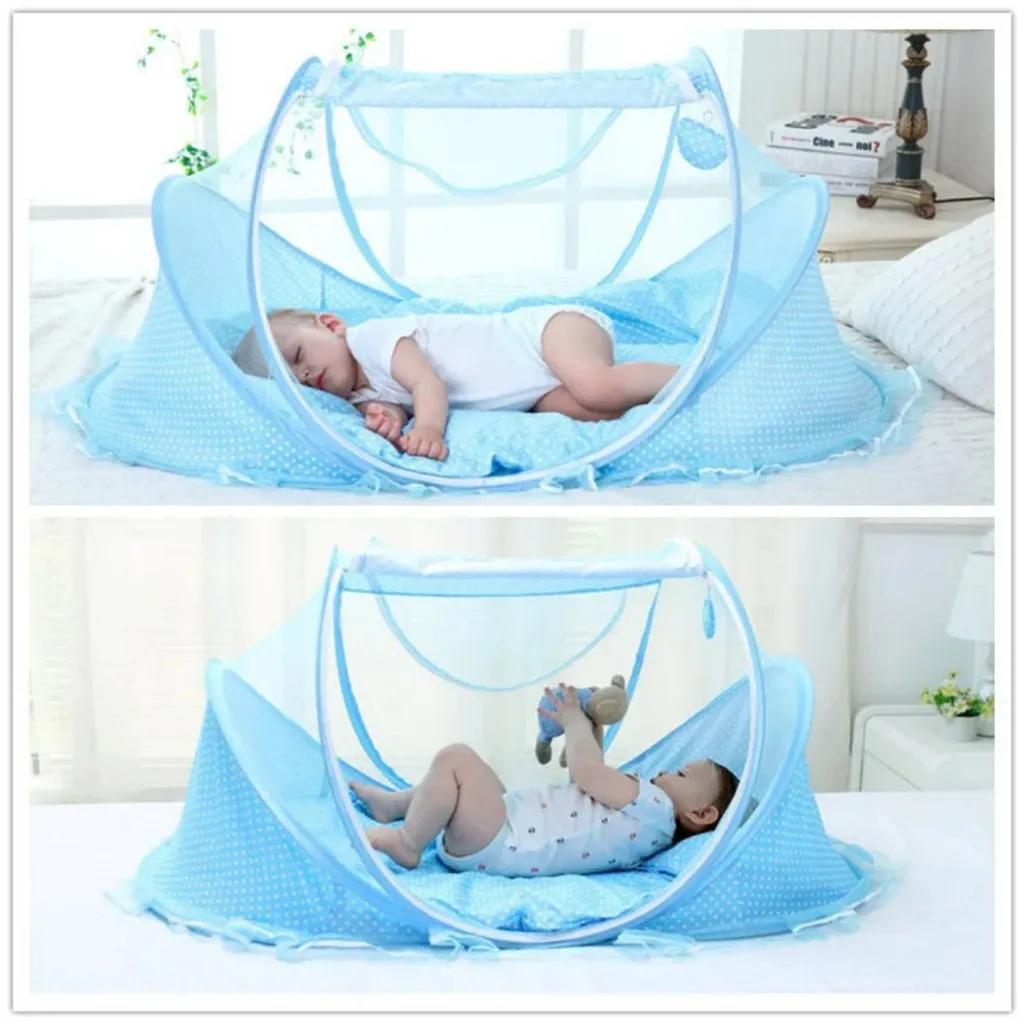 Acolchoado Portátil Bebê Mosquiteiro Mini Berço Proteção Dengue Mosquito - Image 1