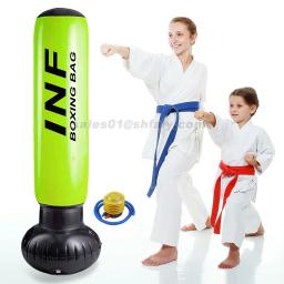 Inflável saco de perfuração projetado para crianças, taekwondo, saco de boxe anti-stress, ideal para o jogo ao ar livre, casa ou ginásios - Image 3