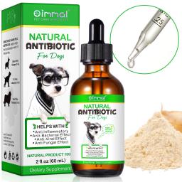 Antibióticos Naturais para Cães que Apoiam o Alívio de Alergias e Coceiras com Ajuda Multivitamínica Anti-inflamatória Bacteriana Viral Fúngica - Image 1