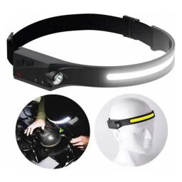 Lanterna de Cabeça Recarregável Led Corpo Motion Camping Torch Light Lamp Com Usb - Image 4
