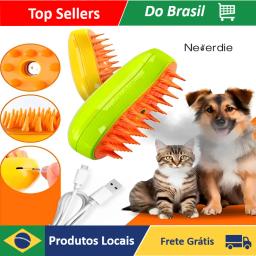 3 Em 1 Escova A Vapor Para Gato - Escova de Massagem- Removedor De Pêlos- Penteador de Animais De Estimação - Neverdie Store - Image 1
