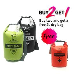 Impermeável Dry Bag Pack para natação, rafting, caiaque, River Trekking, flutuação, vela, canoagem, canoagem, água de barco, seco Bag, 15 L, 25L - Image 2