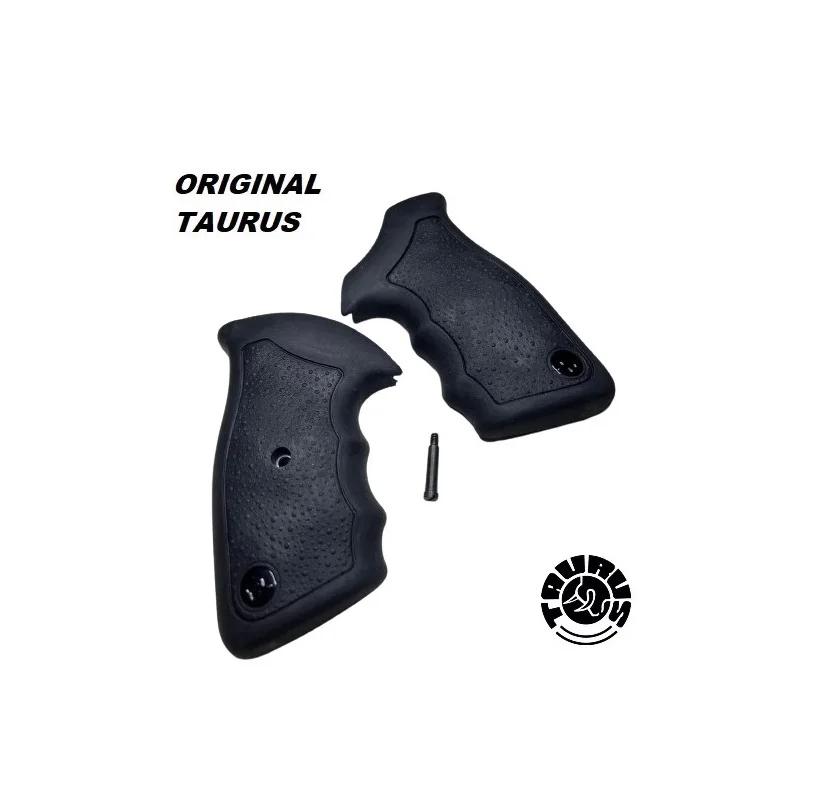 CABO DE BORRACHA 6 TIROS TAURUS - LOGO PRETO - Image 1