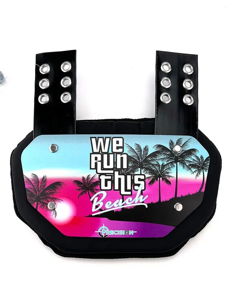 Futebol americano Placa Traseira Para Adultos & Juventude Arco-íris Quebrado Protetor Traseiro Lower Back Pads para Jogadores de Futebol - Image 1