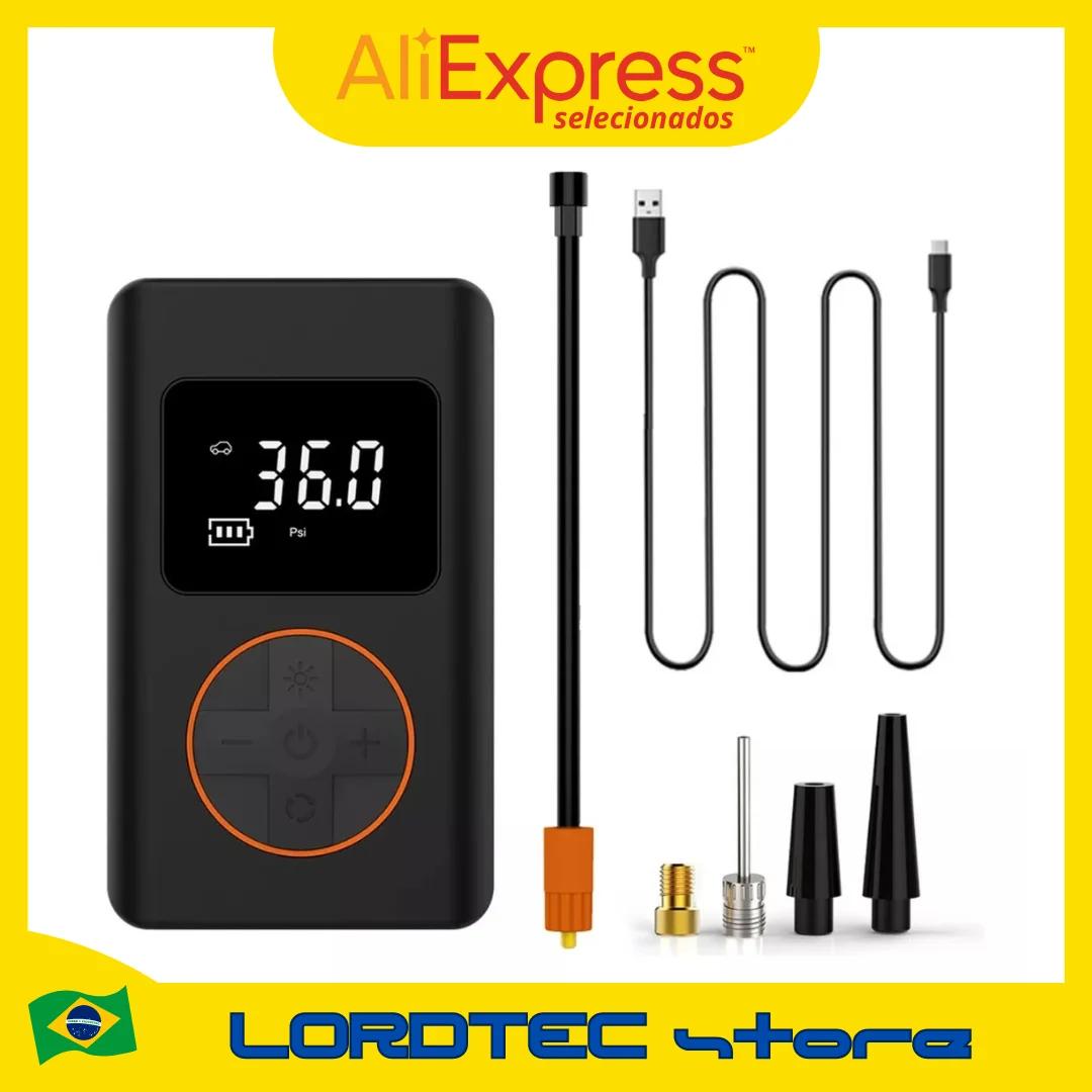 Recarregável Air Pump pneu Inflator, Compressor portátil, sem fio, Digital, carro, bicicleta, bolas Bomba de ar elétrica portát - Image 1