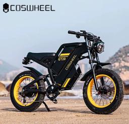 Coswheel ebike gt20 pro 3000w 48v 40ah motocicleta elétrica max 145 milhas pneu gordo mountain bicicleta elétrica adulto fora de estrada - Image 4