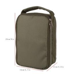 Sacos múltiplos portáteis do armazenamento do poliéster dos compartimentos, linha de pesca, carretel, isca, gancho, bolsa - Image 5