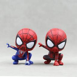 Marvel vingadores homem aranha bonito figura de ação postura anime decoração coleção estatueta brinquedo modelo ornamentos presente das crianças - Image 5