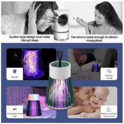 Lâmpada Elétrica Mata-Mosquitos Com Luz UV Usb Recarregável Armadilha Para Insetos Portátil - Image 6
