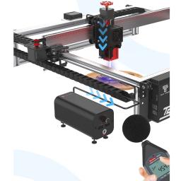 Kit de assistência de fluxo de ar da Twotrees 10-30L/min Bomba de assistência de ar de baixo ruído Remoção de fumaça e poeira para máquina de corte de gravador a laser - Image 4