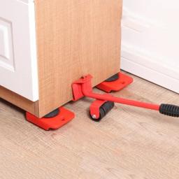 Aparelho Movedor de Móveis Fácil - Levantador de Materiais Pesados, Kit com 5 Peças - Image 2