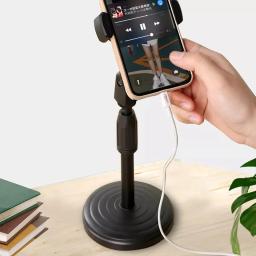 DAFUSHOP Suporte De Mesa Universal Panorama Retrato Gira 360 Graus Suporte De Celular - Entrega Rápida Venda Nacional - Image 3