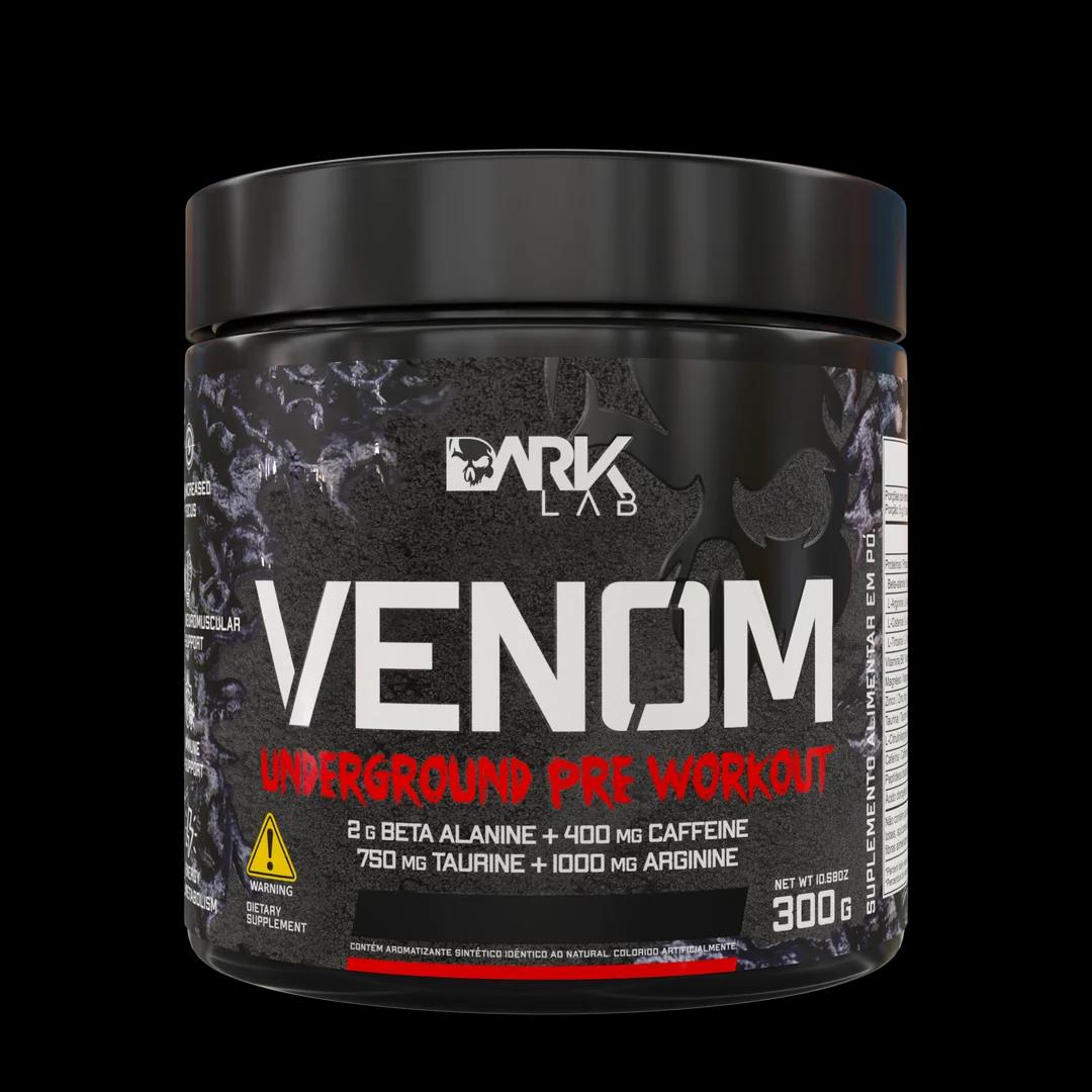 Pré Treino Venom 300g Underground Pré Workout Dark Lab, Beta Alanina, Cafeina, Taurina, Arginina - Image 1