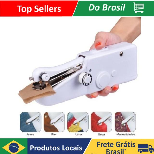 Máquina de Costura Portátil Compacta: Ideal para Costuras Rápidas em Tecido e Roupas