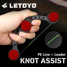 LETOYO pesca knotter assist nó ferramenta bobina dobadoura gt fg pr linha de fio máquina knotting japão equipamentos linha de pesca bens - Image 1