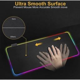 Mouse pad Gamer Led Rgb 7 Cores Tamanho Grande 80 X 30cm Usb - Image 6