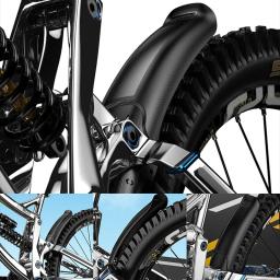 Enlee universal hard shell pára-lamas da bicicleta dianteiro/traseiro guarda-lamas da roda do pneu mtb estrada asas da bicicleta lama guarda equipamento de ciclismo acessório - Image 1