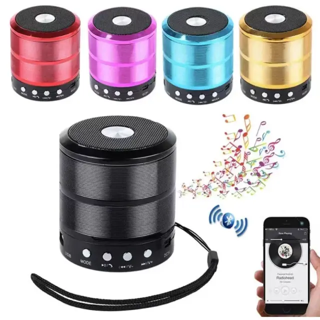 Caixinha de Som Bluetooth Portátil com Carregador USB, MP3, P2, SD e Rádio AM-FM – Envio Rápido para Todo o Brasil