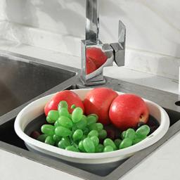 Bacia dobrável para lavar, lavatório dobrável, banheira com furo para pendurar, ideal para caminhadas, viagens, piquenique, cozinha - Image 4