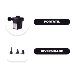 Bomba de Ar Elétrica Portátil Inflador Para Itens Infláveis Boia Piscina Colchão Bask - Image 2